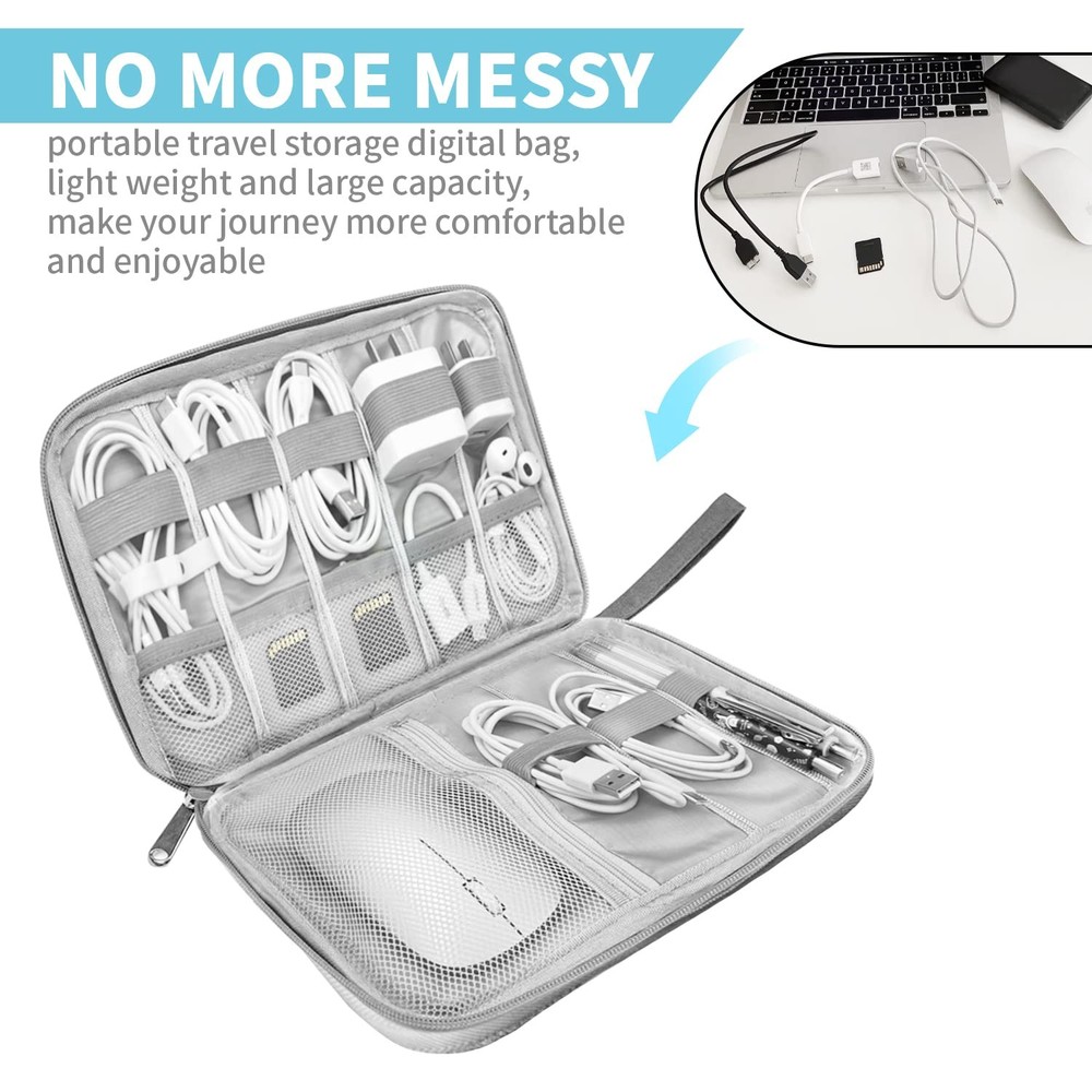 Electronics Organizer Travel Case,Electronic Storage Bag,Portable Waterproof ...
