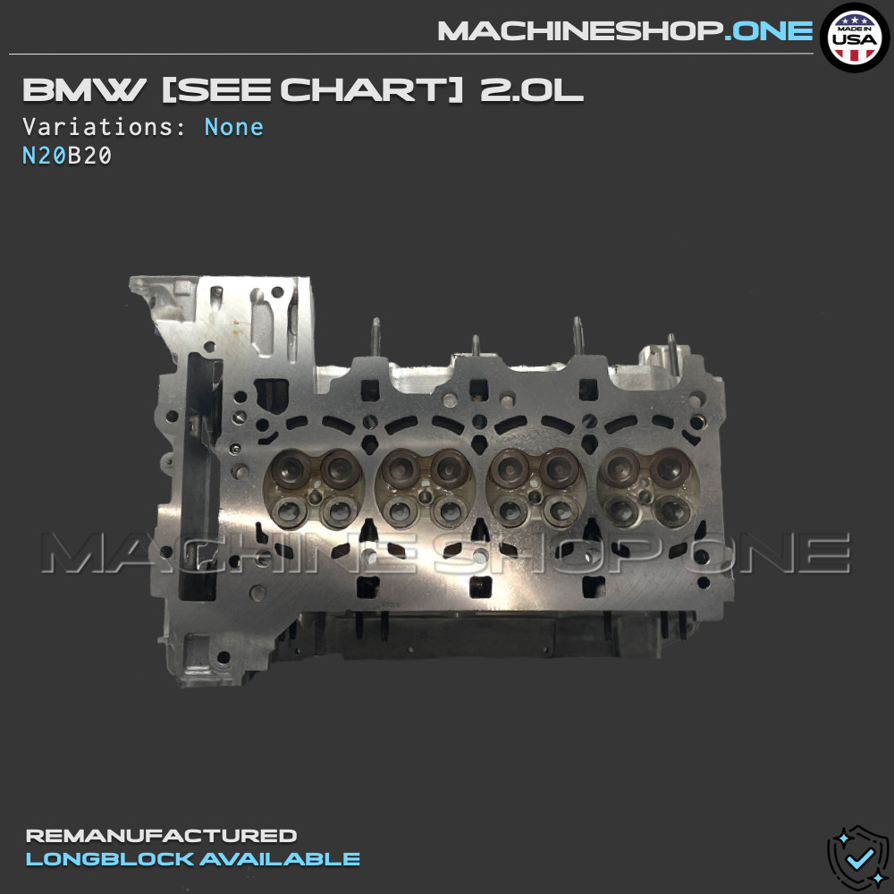 N20 2011-2018 BMW ALL MODELS 2.0L cylinder head - CORE EXCH REQD