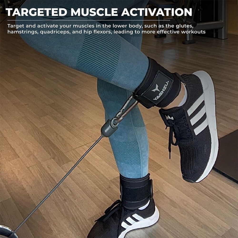 Ankle Straps for Cable Machines – Glute Kickback Attachments for Workouts