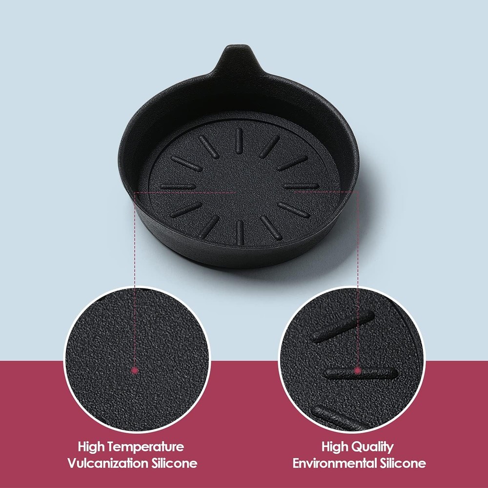 Car Coasters 2Pack Silicone Non-Slip LEORAY Cup Holder Insert Auto Interior