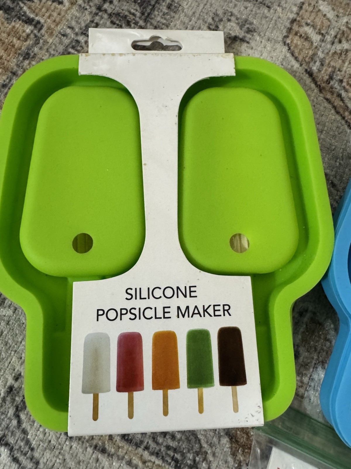 Kolorae silicone popsicle Ice molds set of 3 Green Blue Red New