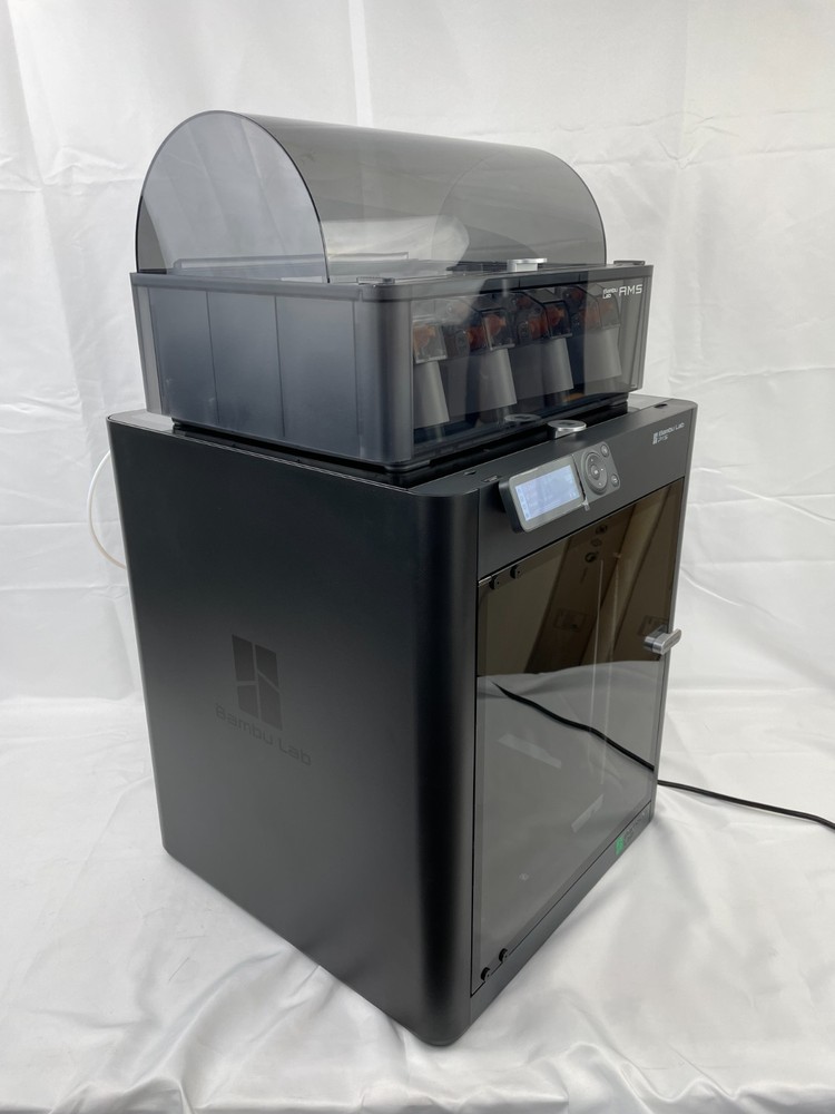 Bambu Lab P1S Combo 3D Printer With AMS Multi Spool Storage and Filament Buffer