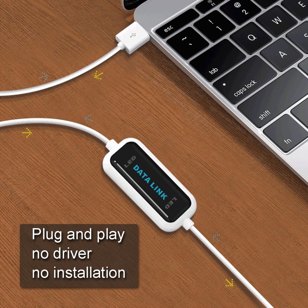 High Speed USB Pc to Pc Online Share Sync Link Net Direct Data File Transfer #