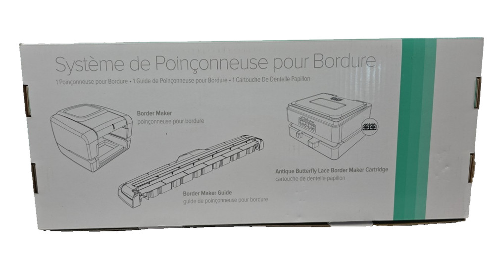 OMFL Creative Memories Border Maker System Bundle with 4 Cartridges Retired NIB!