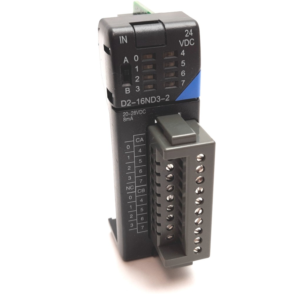 Automation Direct D2-16ND3-2 DL205 PLC Input Module, 16-Point, Voltage: 24VDC