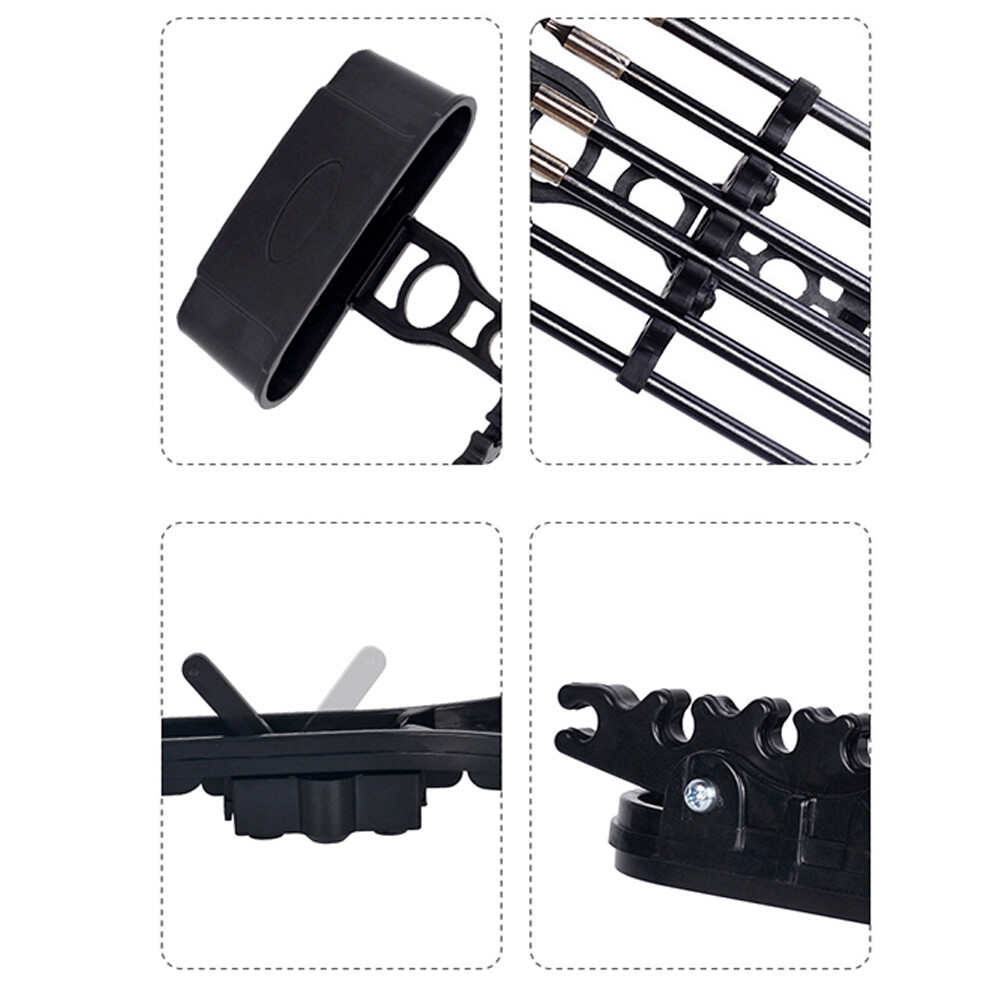 Compound Bow Archery Box 6pcs Capacity Black Waterproof ABS Storage Case