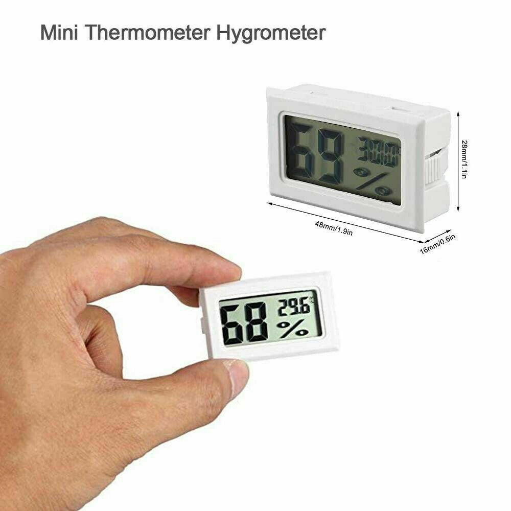 5Pcs Mini Hygrometer Thermometer Digital Fahrenheit Temperature Humidity Meter