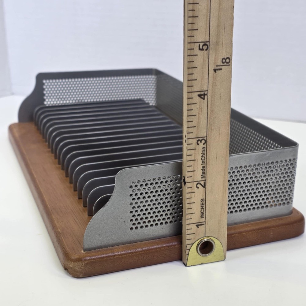 Eldon Expressions Workspace Solid Wood And Steel Adjustable Cd Holder