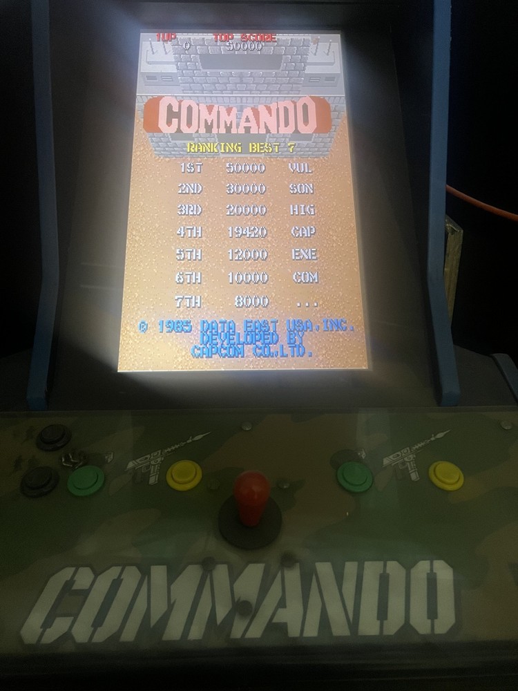 COMMANDO ARCADE MACHINE by CAPCOM 1985 (EXCELLENT CONDITION)