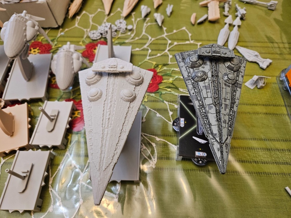 Resin Printed Star Wars Ships in Armada scale