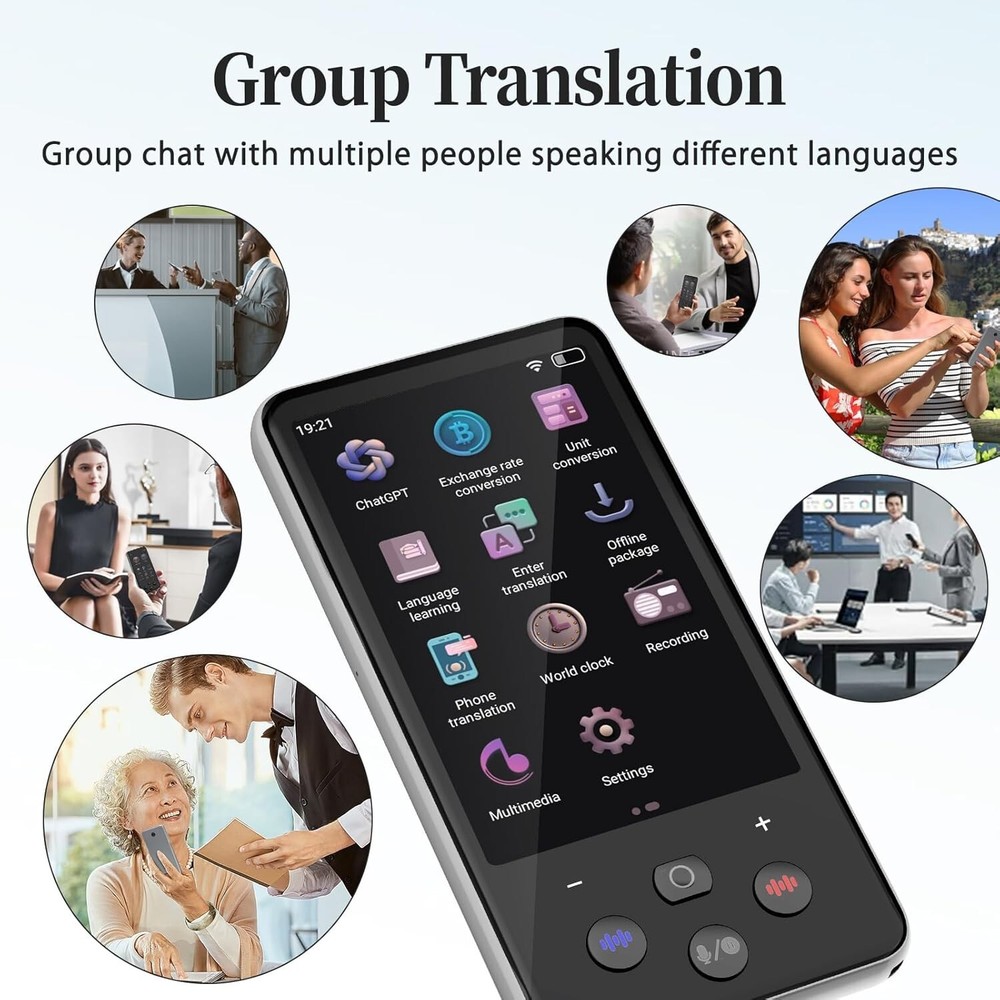 Language Translator Device, Real Time Translation Device for 138 Languages chatg