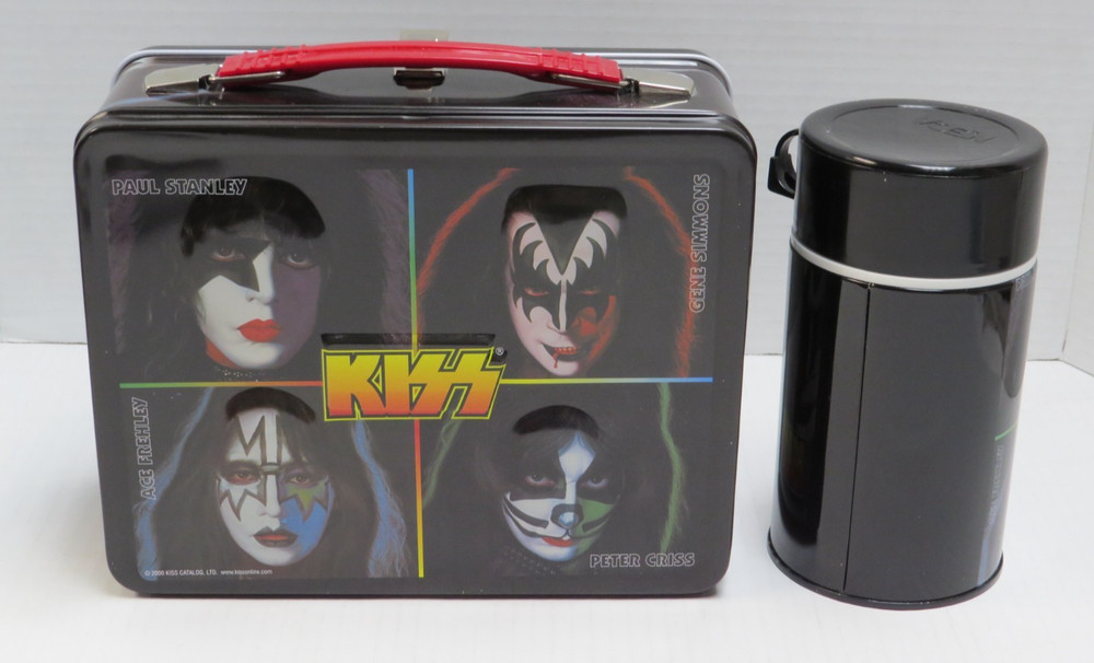KISS SOLO ALBUMS LUNCHBOX AND THERMOS NECA 2000 UNUSED