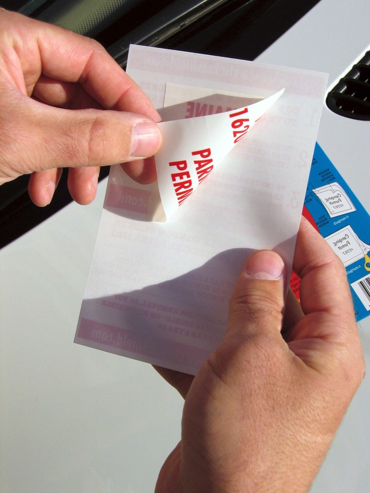 Sticker Shield Windshield Sticker Applicator for Easy Application - 4x6 2 Sheets