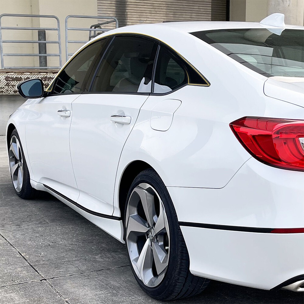 6x Chrome Delete Blackout Window Trims For Honda Accord 2018-2020 - Glossy Black