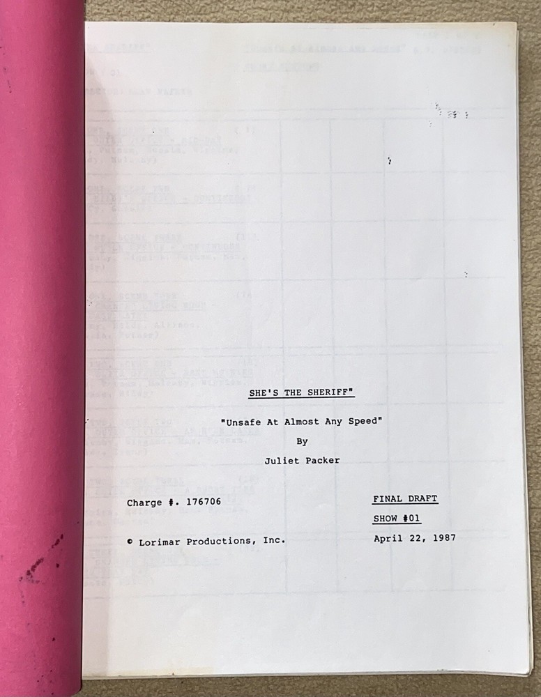 SUZANNE SOMERS Script