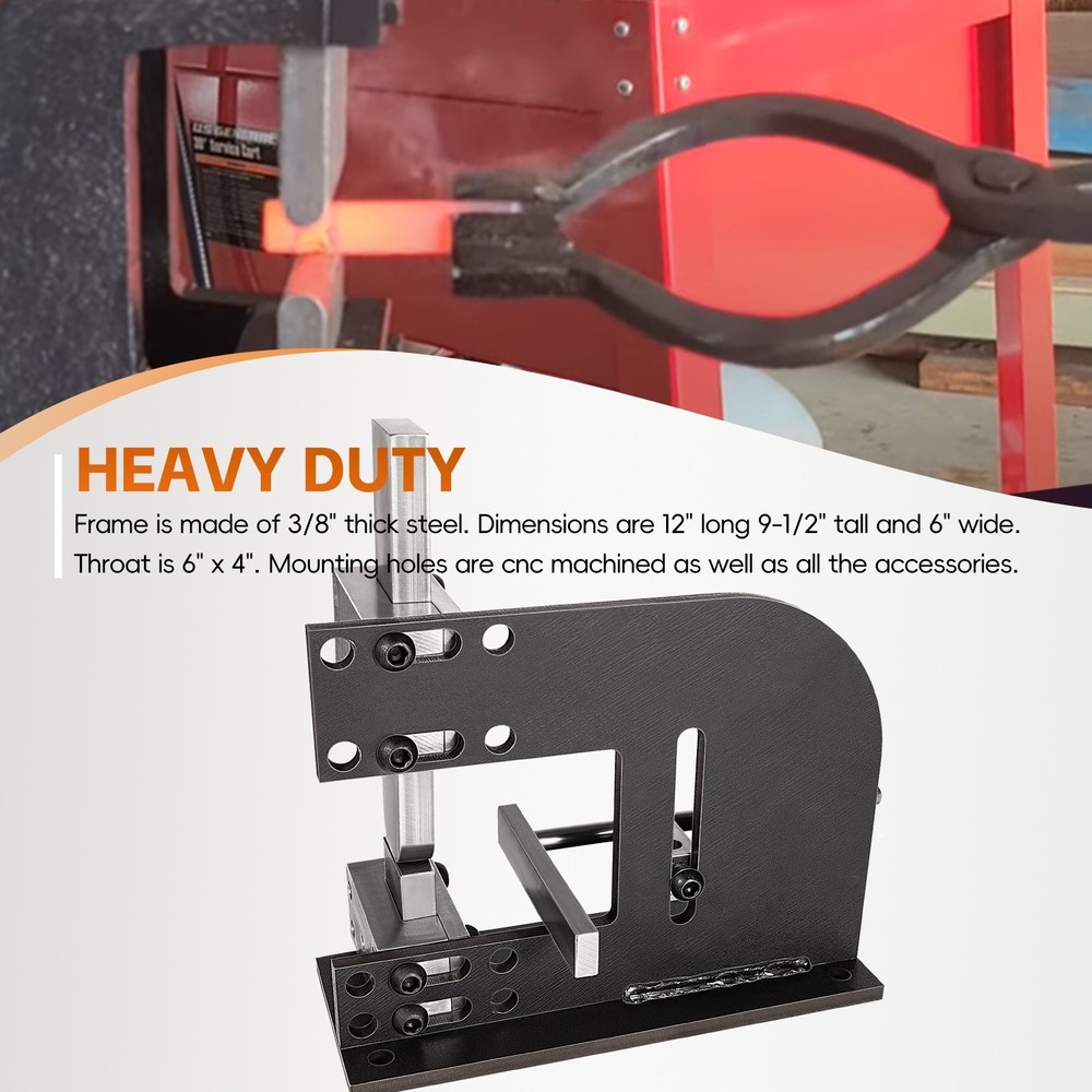 Blacksmith Guillotine Tool, Forge Wizard Blacksmith Tool with Dies and Guides