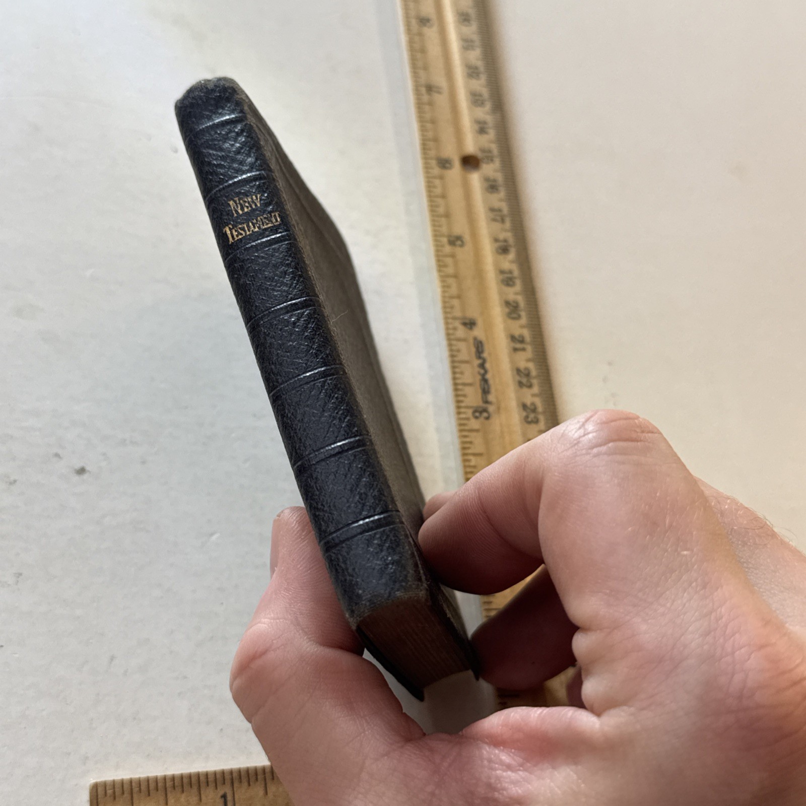 1918 WWI New Testament Pocket Holy Bible Army Camp Dodge Iowa IA Soldier Army SD