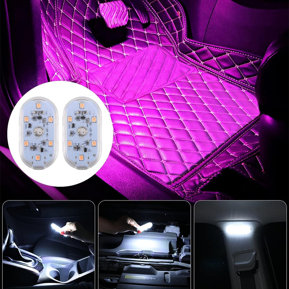 LED Auto Interni, Luci Multicolore Touch a Led Ricaricabile USB