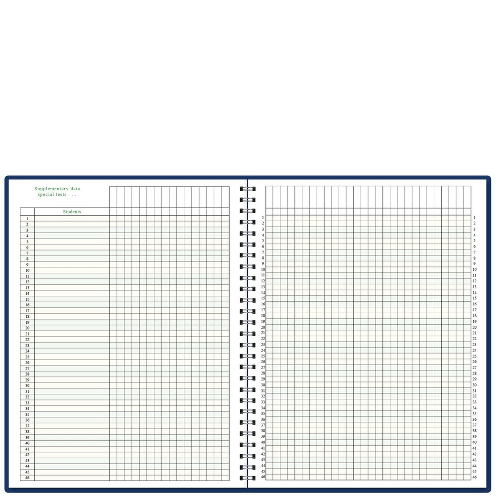 Lesson Planner, 6 Periods Vertical Layout, Blue