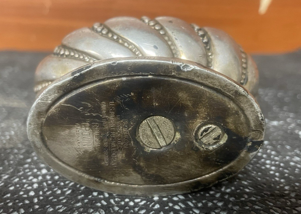 Ronson Crown Silver Plated Table Lighter