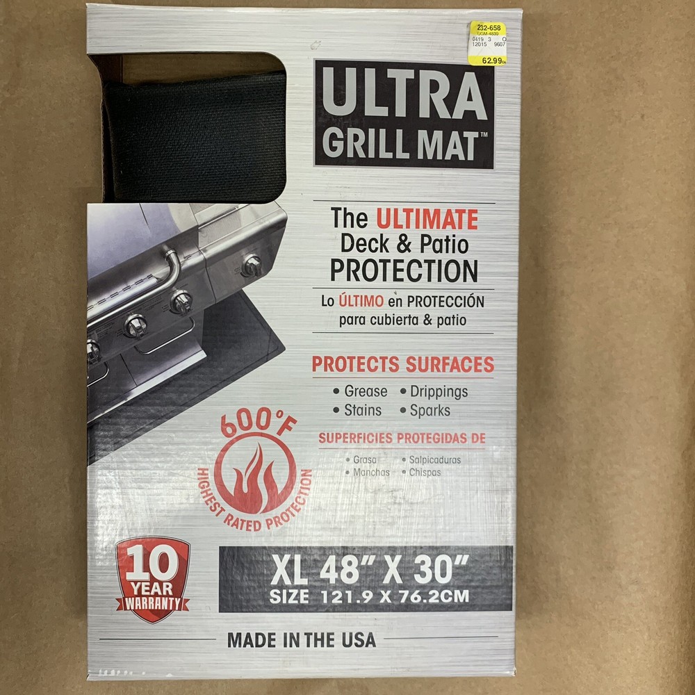 New DiversiTech Ultra Grill Mat Rectangular 48" x 30" Drippomg and Greas Catch