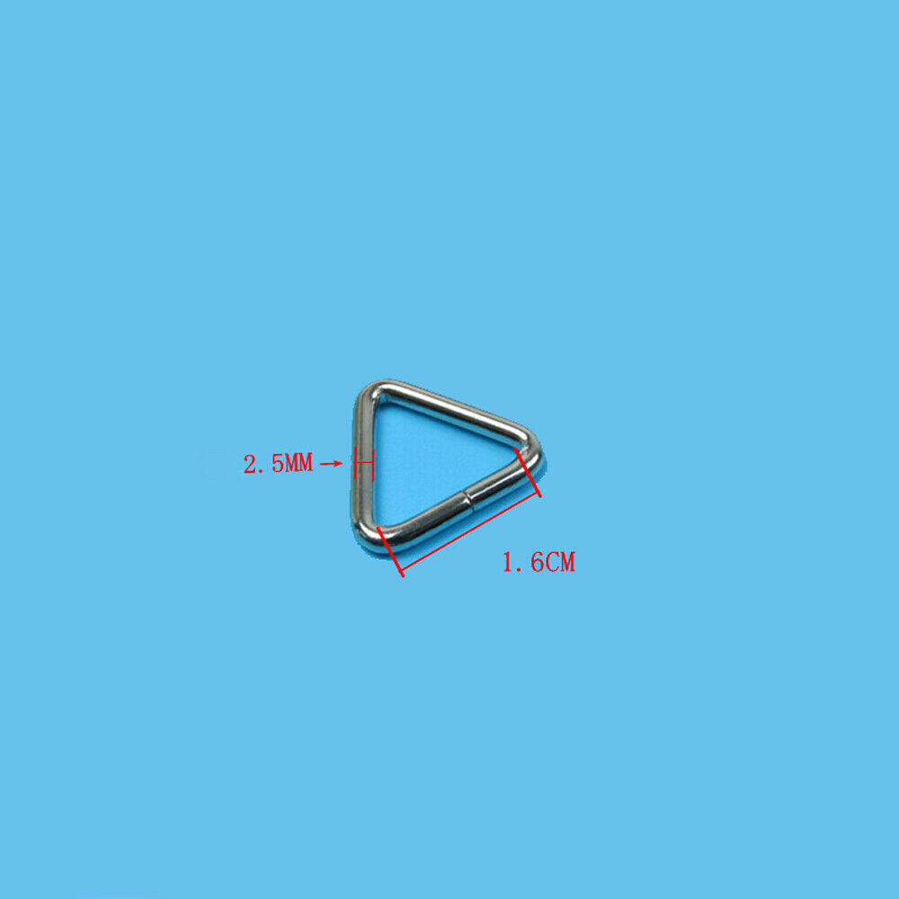 16-50mm Triangular Loop Rings Metal Buckles DIY Accessories Hardware for Webbing