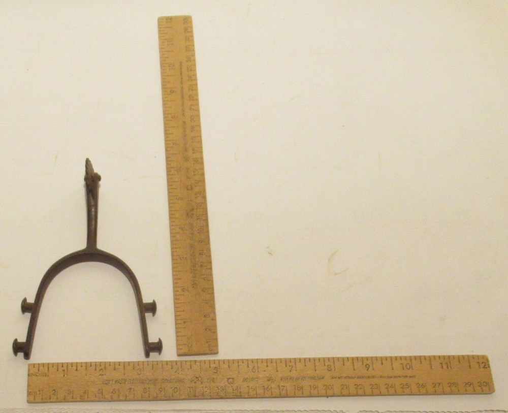DOUBLE FIXED BUTTON Cowboy Spur - Western SINGLE SPUR - # 4