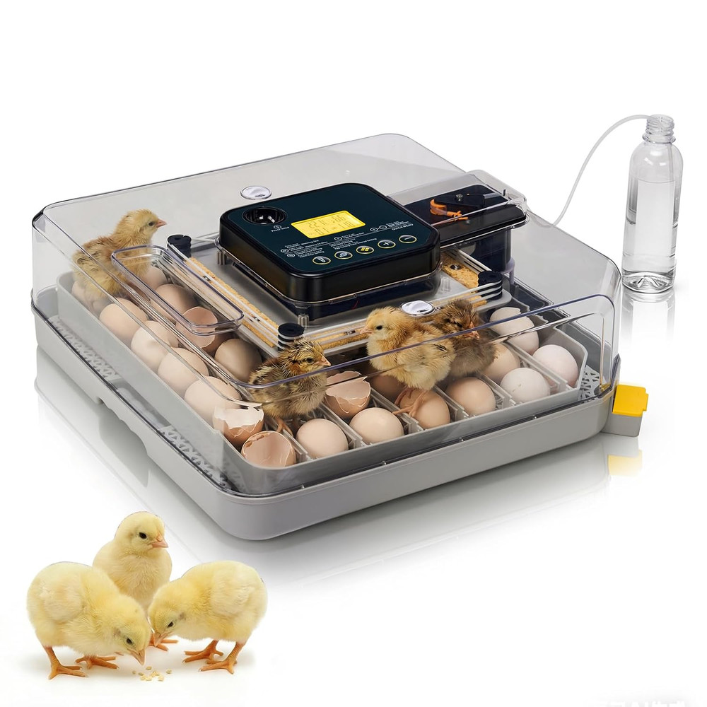 Incubators for Hatching Eggs, 48 Egg Incubator with Automatic Egg Turning, Tempe