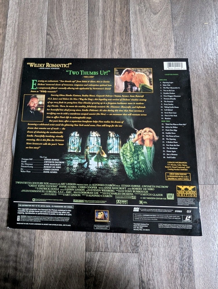 GREAT EXPECTATIONS (Widescreen Edition) LaserDisc - 1998