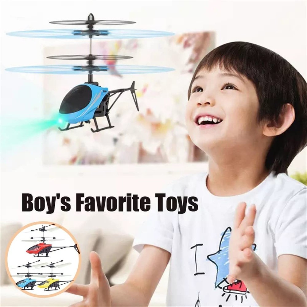 Rechargeable Mini RC Drone Safe Fall-Resistant Remote Control Helicopter Toy