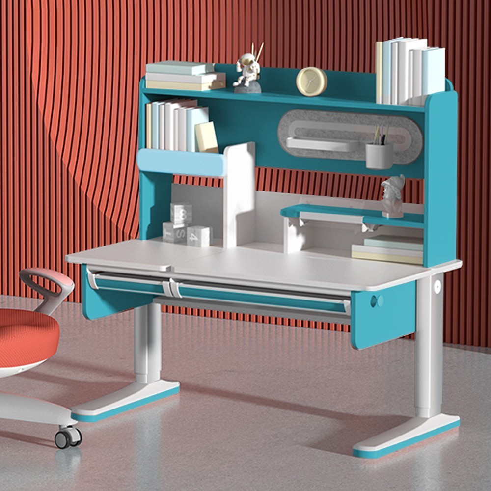 FCD Desk and Chair Set, Ergonomic Multi Function Wooden Adjustable Study Desk