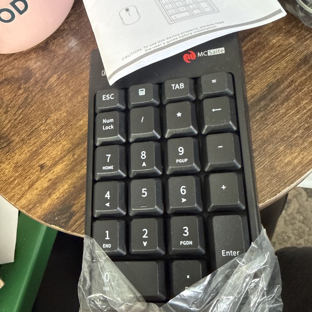 Wireless Numeric Keypad & Mouse Combo – McSaite MC-61CB – 2-in-1 USB – 10m Range