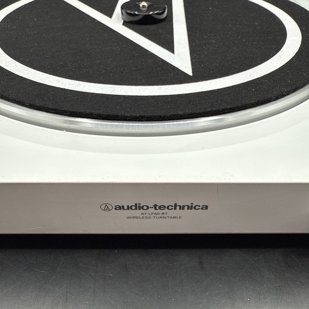 Audio-Technica AT-LP60-BT Automatic Bluetooth Turntable White Tested Working