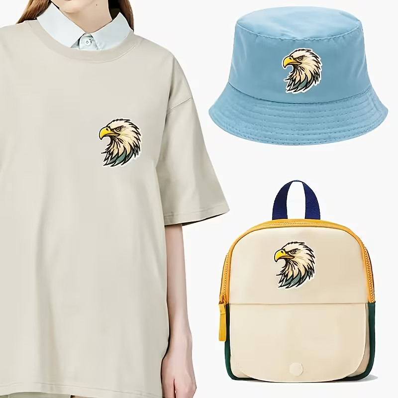 Eagle Head Pattern iron on Patch2+3/4 x 2+1/2 inch