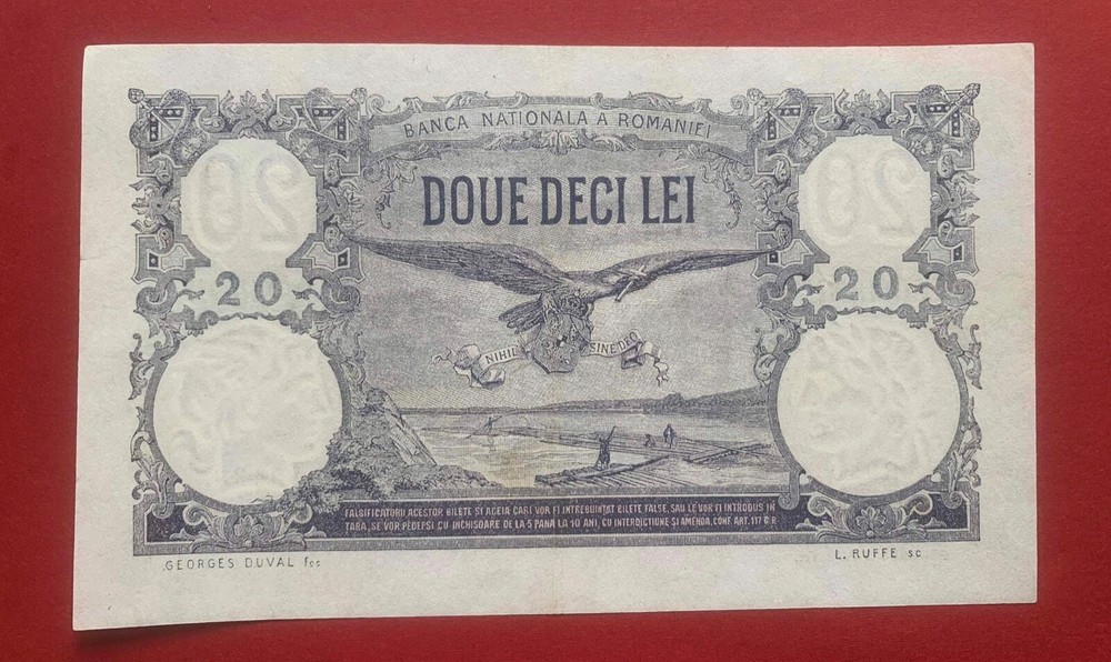 Romania Banca National 20 lei 1929
