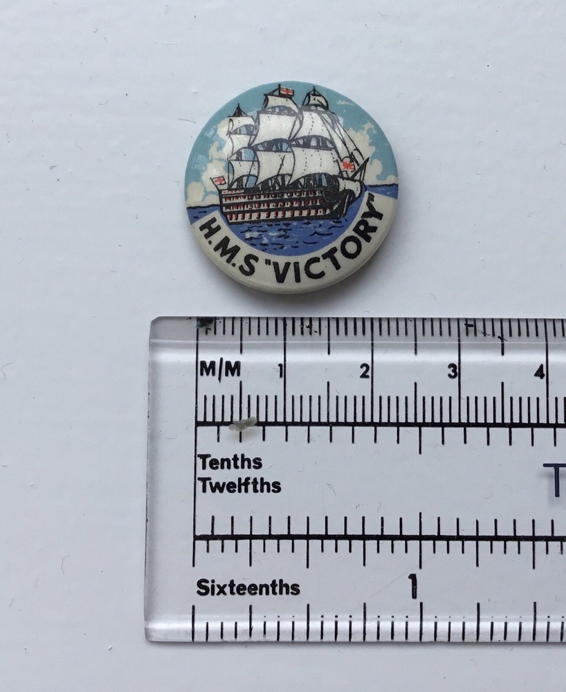 HMS Victory Pin Badge Button