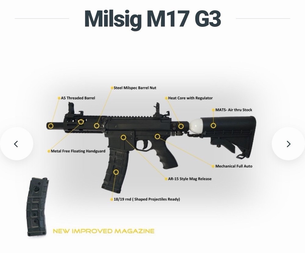 Milsig G63 Paintball Marker LL Version