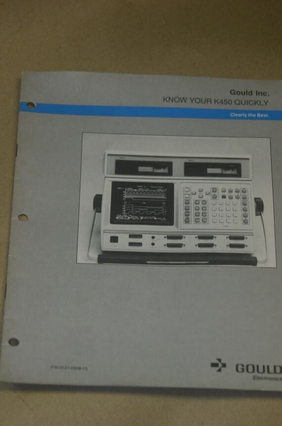 Gould K100-D Logic analyzer  Instruction Operating Service Guide Manual