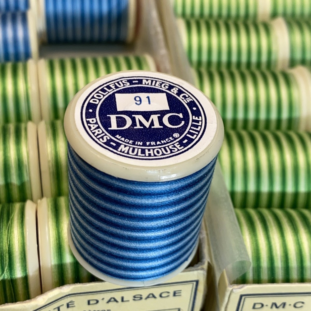 DMC Machine Embroidery Thread 5 Boxes 48 Spool Multi Color Blend #48, 114, 52, 9