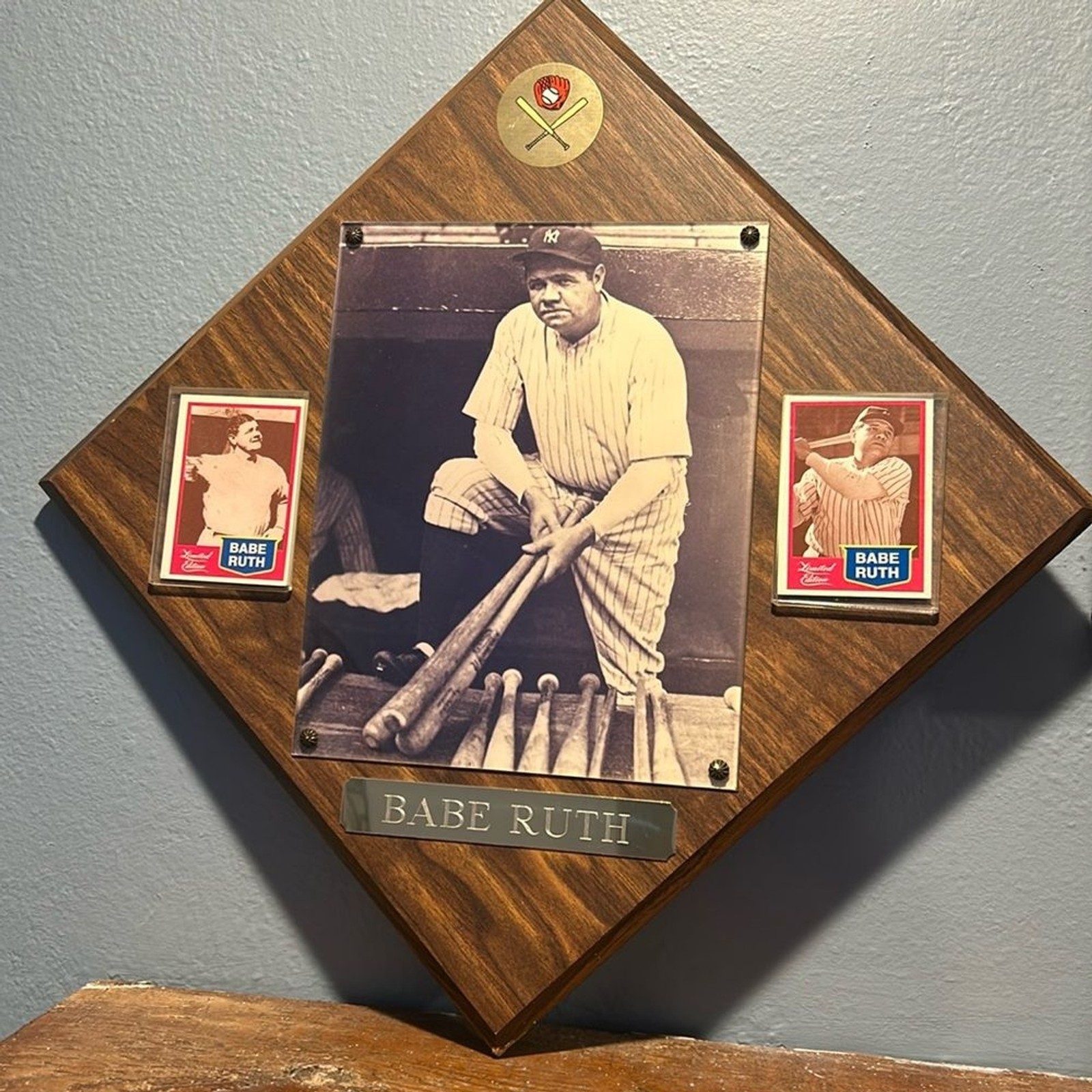Babe Ruth Yankees Plaque