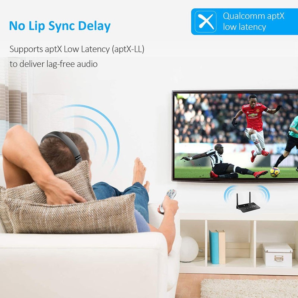 Wireless Bluetooth RCA Transmitter Receiver Audio Adapter 3.5mm AUX Jack TV PC
