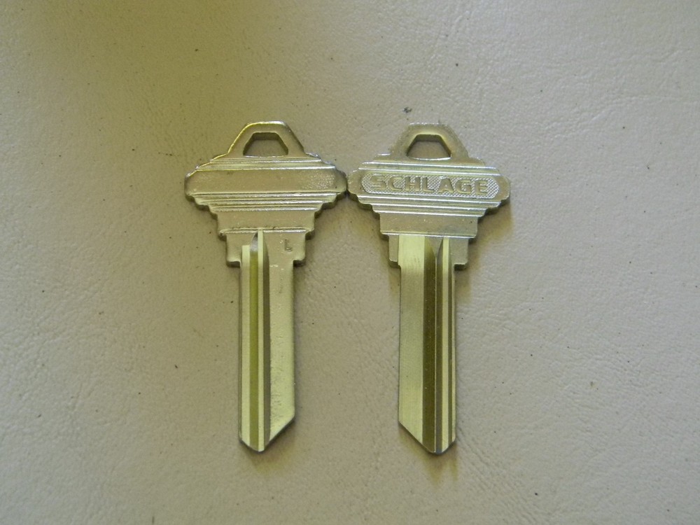 Schlage Key Blanks (2)  "L" Keyway - Master C-J Keyways