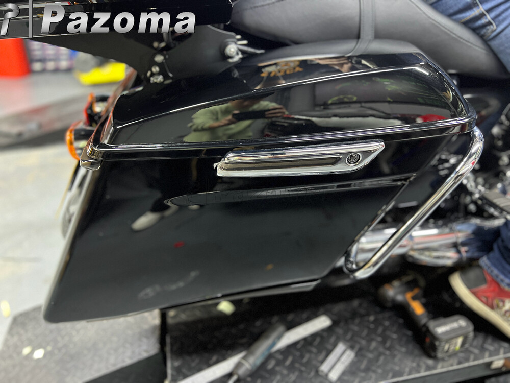 LED Saddlebag Latch Light Brake Running Light For Harley Touring Road King 14-22