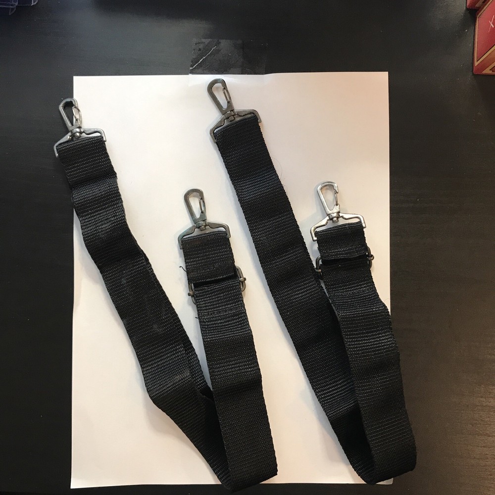 Two Used 20” Violin Case Straps, Black