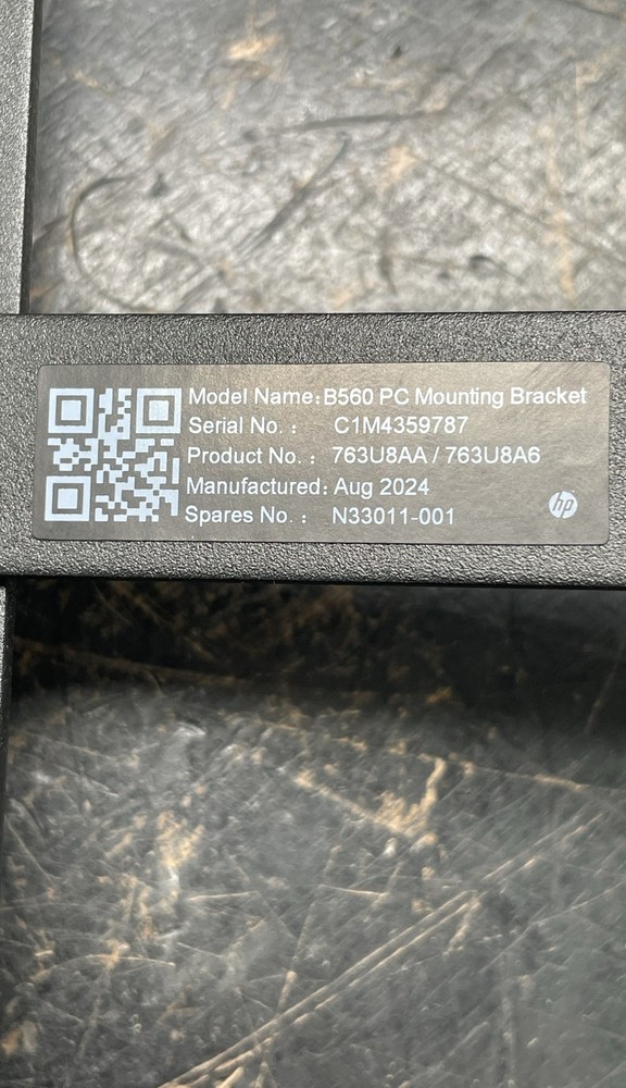 HP B560 Mounting Bracket for PC Desktop Workstation Rack Accessory