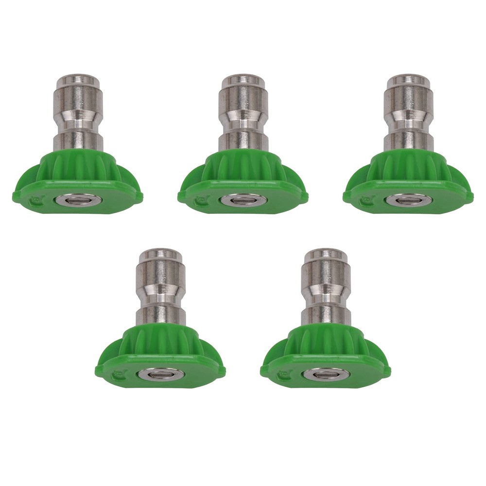 5PCS Pressure Washer Spray Nozzle Tips Multiple Degrees (25 Degrees) Stainles...