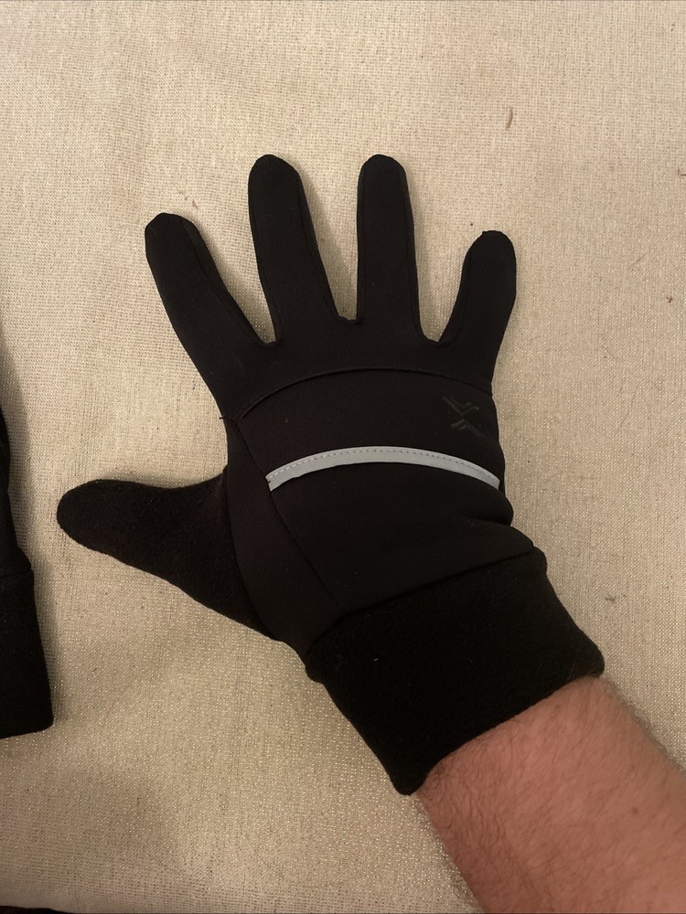 Xersion Touch Screen Workable Gloves Black Fits Large & Extra Large Hands
