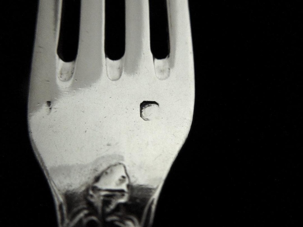 Puyforcat Silver Fork Iris in Pure Silver