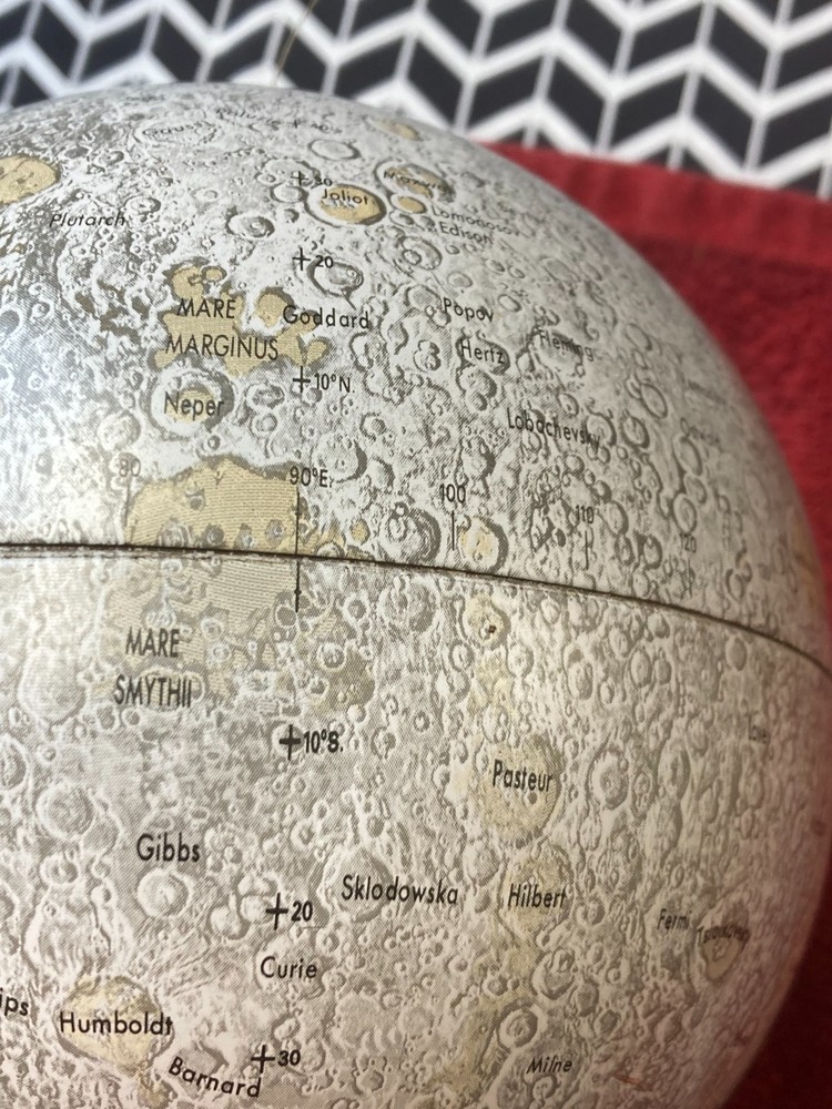 Vintage Replogle Moon Globe 6 inch