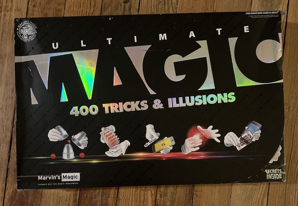 Marvins Ultimate Magic - 400 Tricks & Illusions Magic Set (Marvin's Magic) READ!